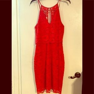 The Red Lace Dress-Just in time for summer.